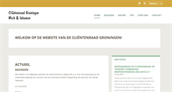 Desktop Screenshot of clientenraadgroningen.nl