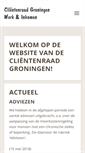 Mobile Screenshot of clientenraadgroningen.nl